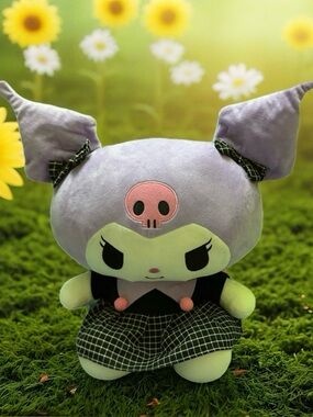 Kuromi-Inspired Plush Doll - Lavender & Black